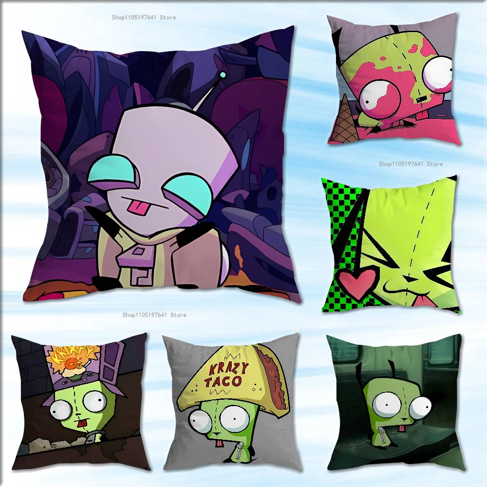 I-Invader Zim Pillow Case Cushion Cover Home Decor Birthday Gift Pillowcover