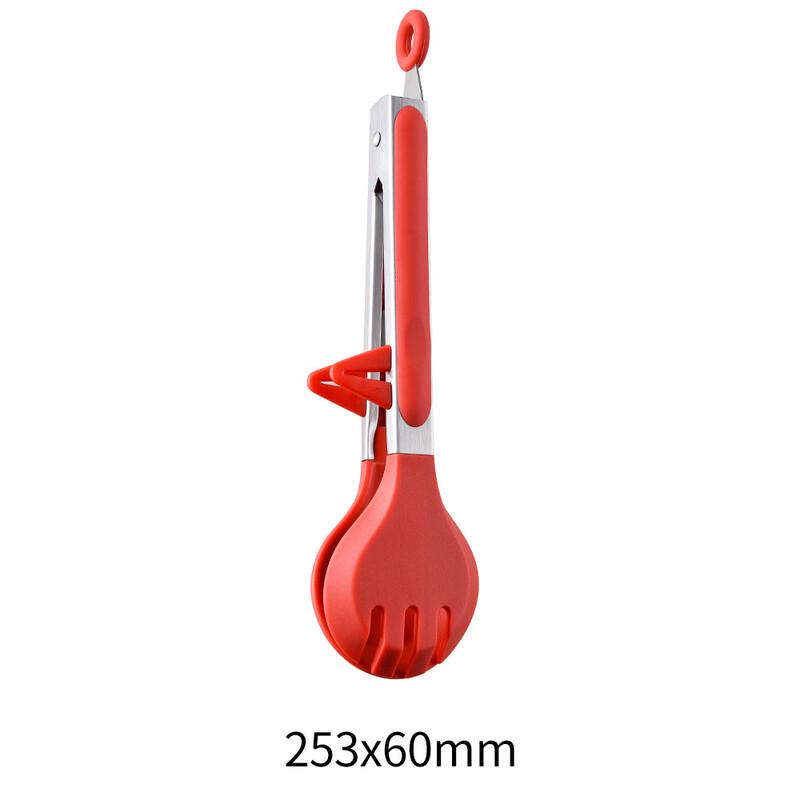 

SMVP Stainless Steel Silicone Food Tongs with Stand