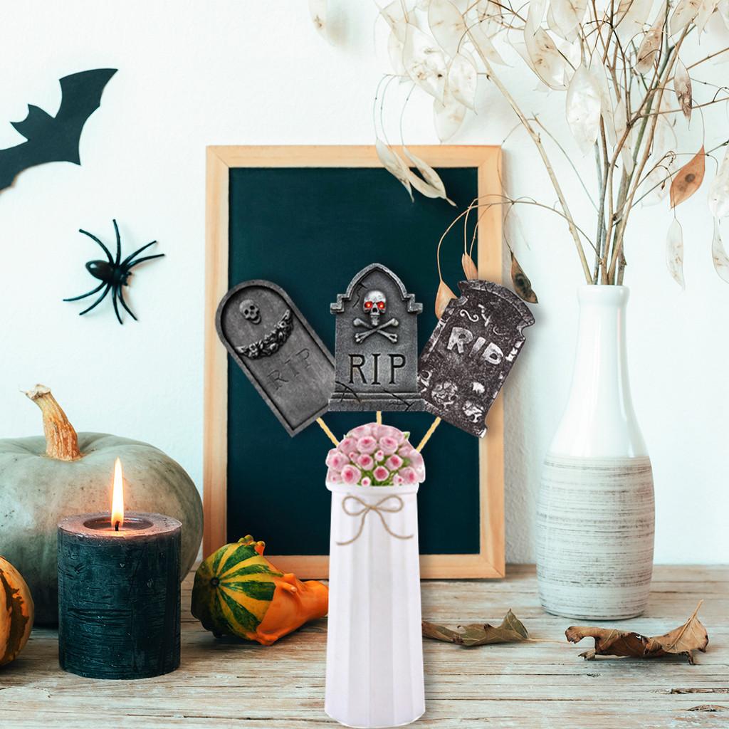 Halloween Cemetery Style Vase Plugin Paper Decorations For Scene Festive