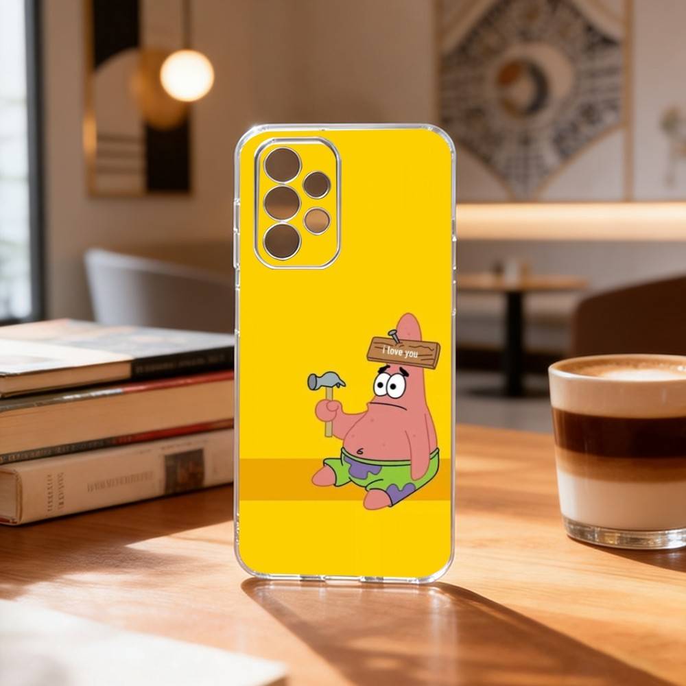 

Смешной чехол для телефона с анимацией S-Sponge Funny B-Bob для Samsung S25, S24, S21, S22, S23, S30, Ultra, S20, Plus, Fe Прозрачный чехол Samsung S24Plus