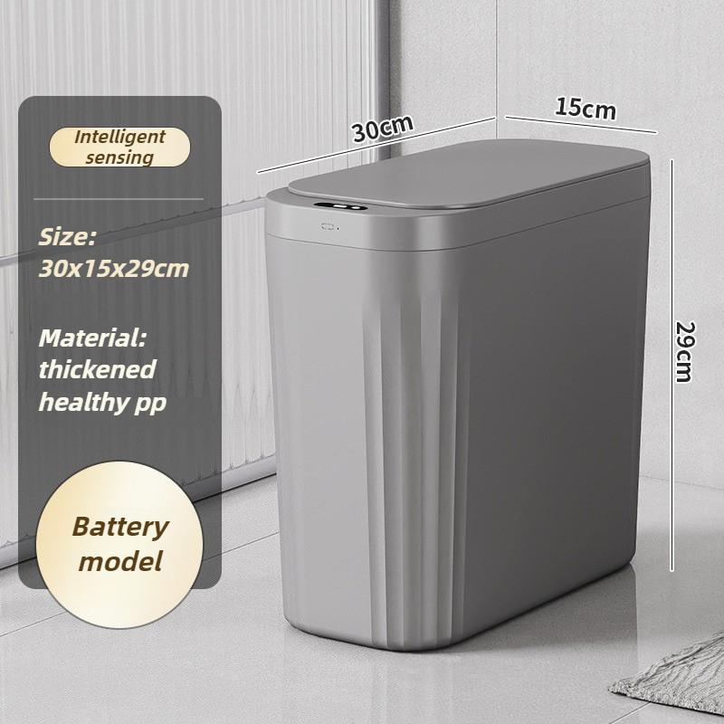 Smart Trash Can Kitchen Automatic Induction Waste Bins Modern Living Room Garbage Can Simple Bathroom Paper Basket with Lid