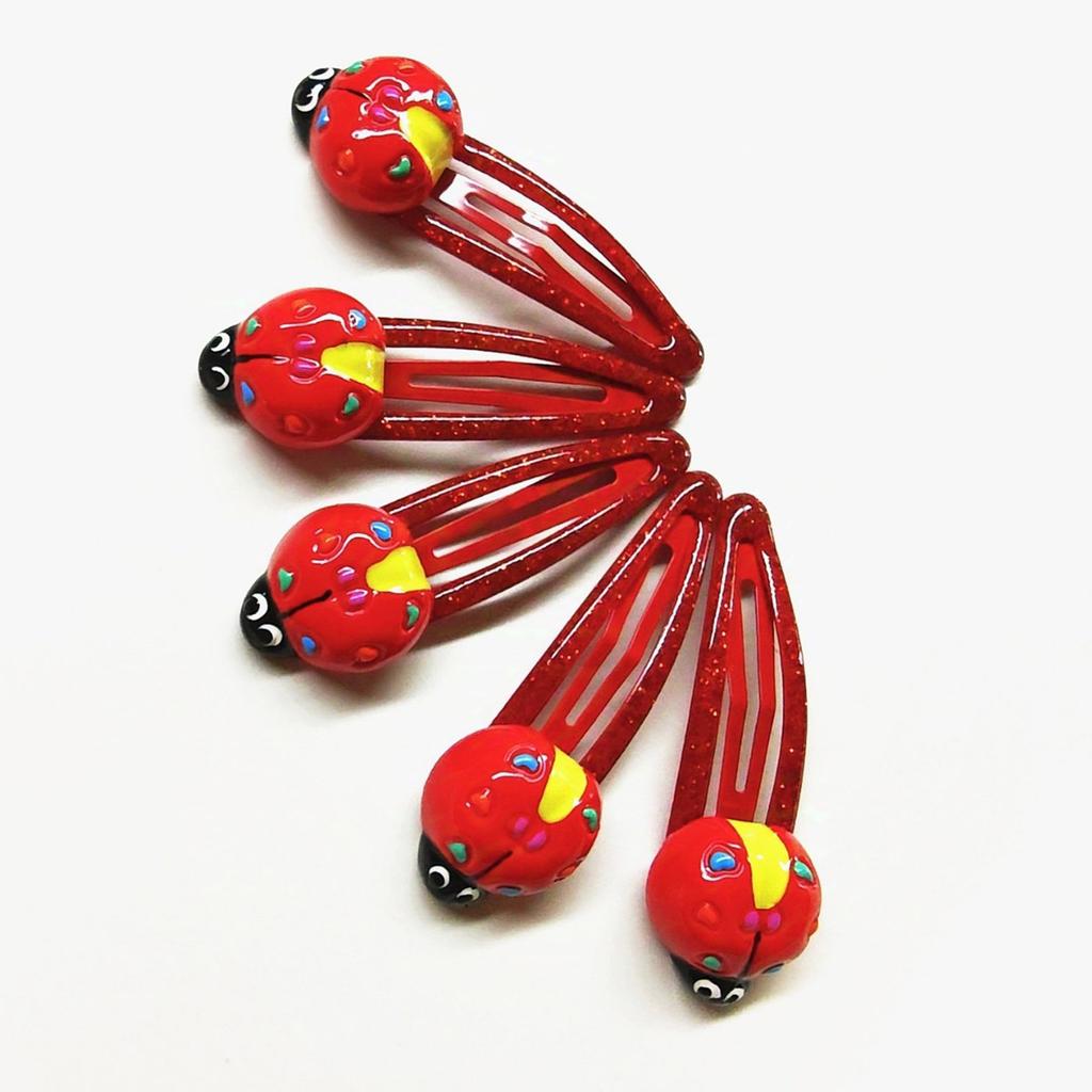 Lovely Ladybug Hair Clip Durability Alloys Hairpins Stylish Hair Barrettes for Stage Performances Hair Accessories
