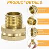 1/2" 3/4" NPT Male Garden Hose Fitting Brass Quick Connect Adapter Durable Coupling Joint