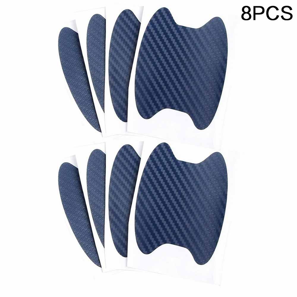 Universal Carbon Fiber Car Door Handle Protector, Vinyl AntiScratch Protective Film for Car Handles