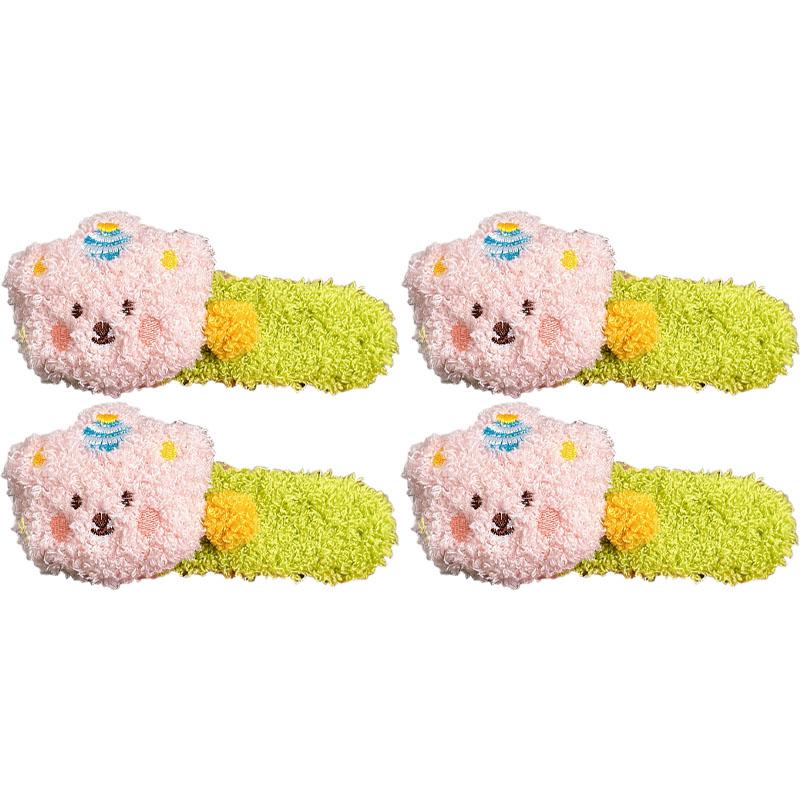 Plush Bear Hair Clip Women Cute Large BB Clip Sweet Simple Hair Accessories