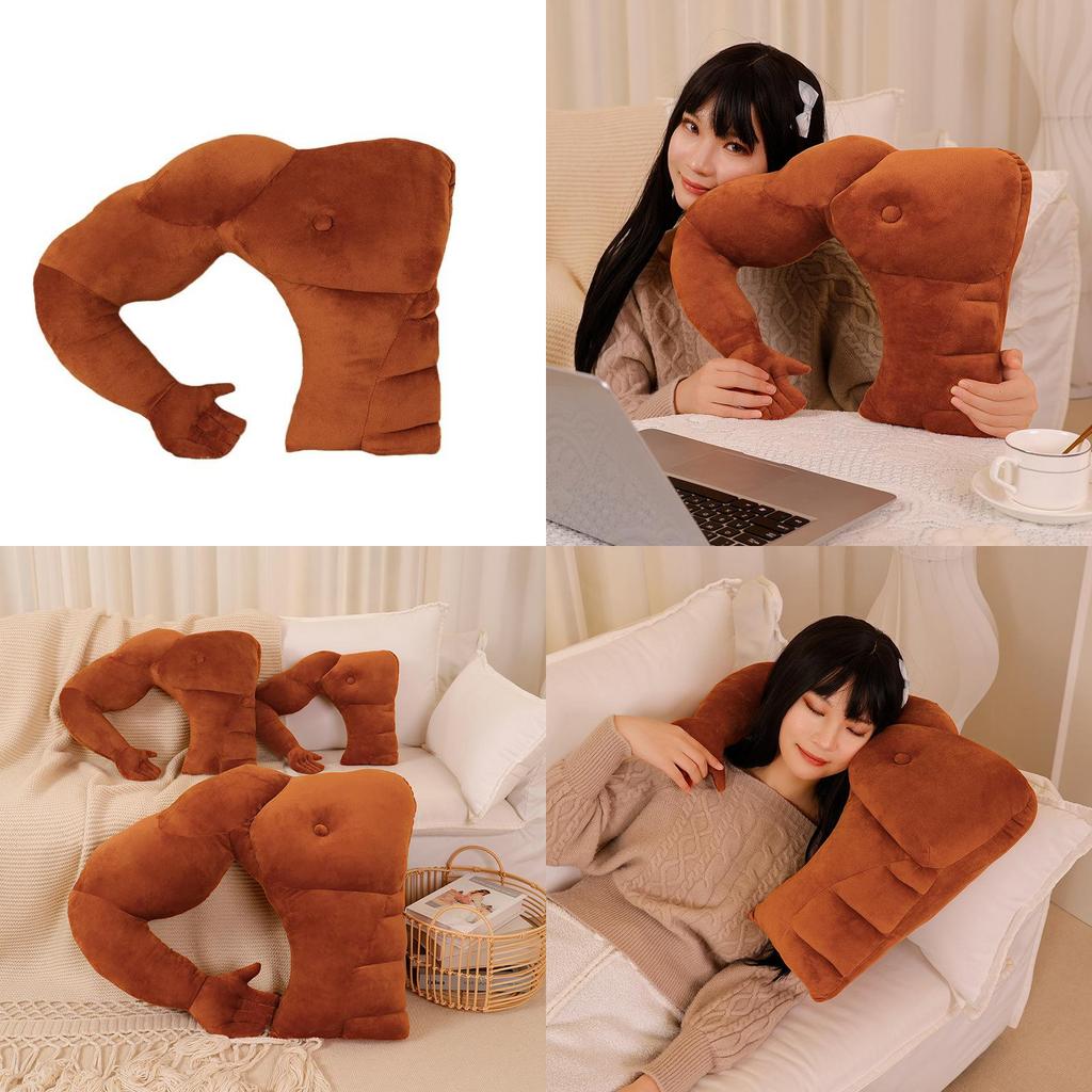 Soft Plush Male Friend Body Pillow With Arm Support For Gift And Comfort