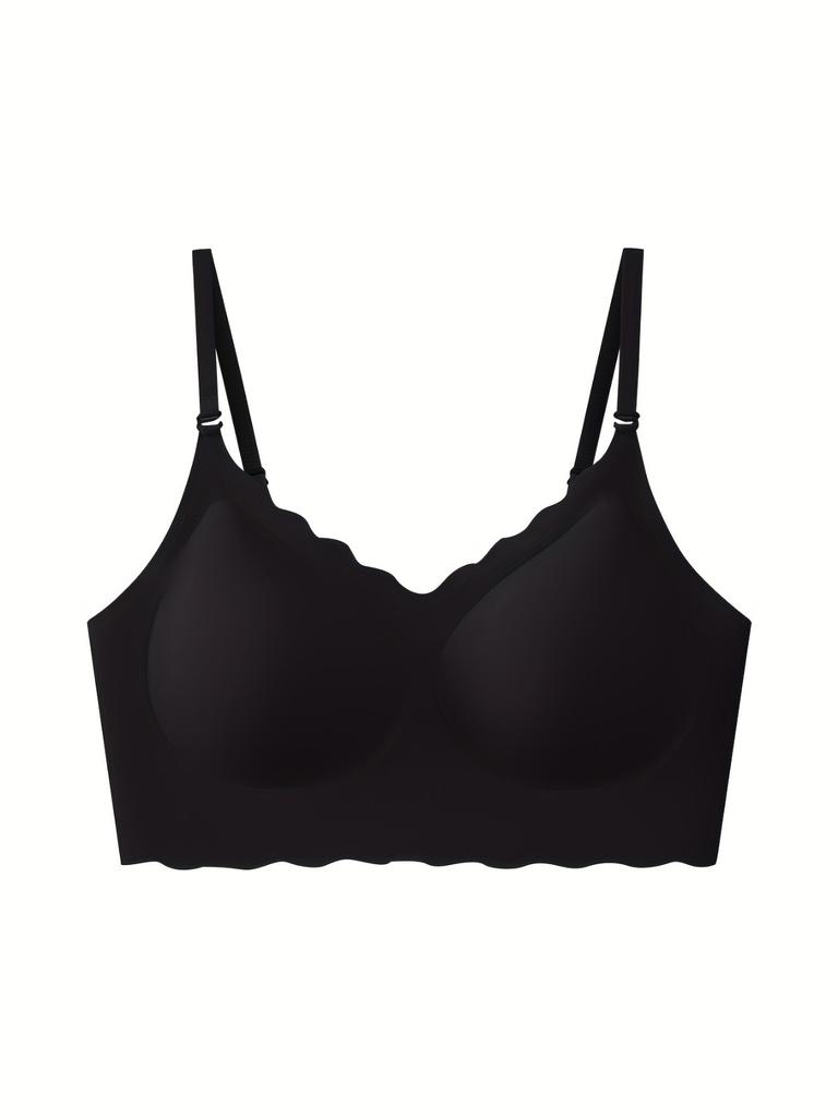 U-shaped Backless Lingerie for Women, Gathered with Chest Cushion, Worn with Hollowed Out Vest, One-piece Seamless Backless Sexy Bra