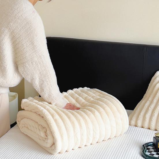 Yousheng Kids Throw Blanket Super Soft Imitation Rabbit-Fur Flannel Blanket Living Room Warm Blanket Home Decor