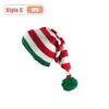 Cozy Knitted Autumn Winter Christmas Hat Unisex Long Tail Pom Pom Wizard Style Warm Beanie for Holiday Party Christmas Decor