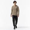Soft Dry Training Size M Men's T-Shirt (Long Sleeve), Moisture-Wicking, Quick-Drying, Camel, (32MAB029)