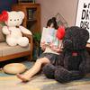 Large Teddy Bear Plush Giant Stuffed Animal Soft Cuddly Toy Huggable Heart-shaped Bear Plushie for Girlfriend Valentine's Day Gift