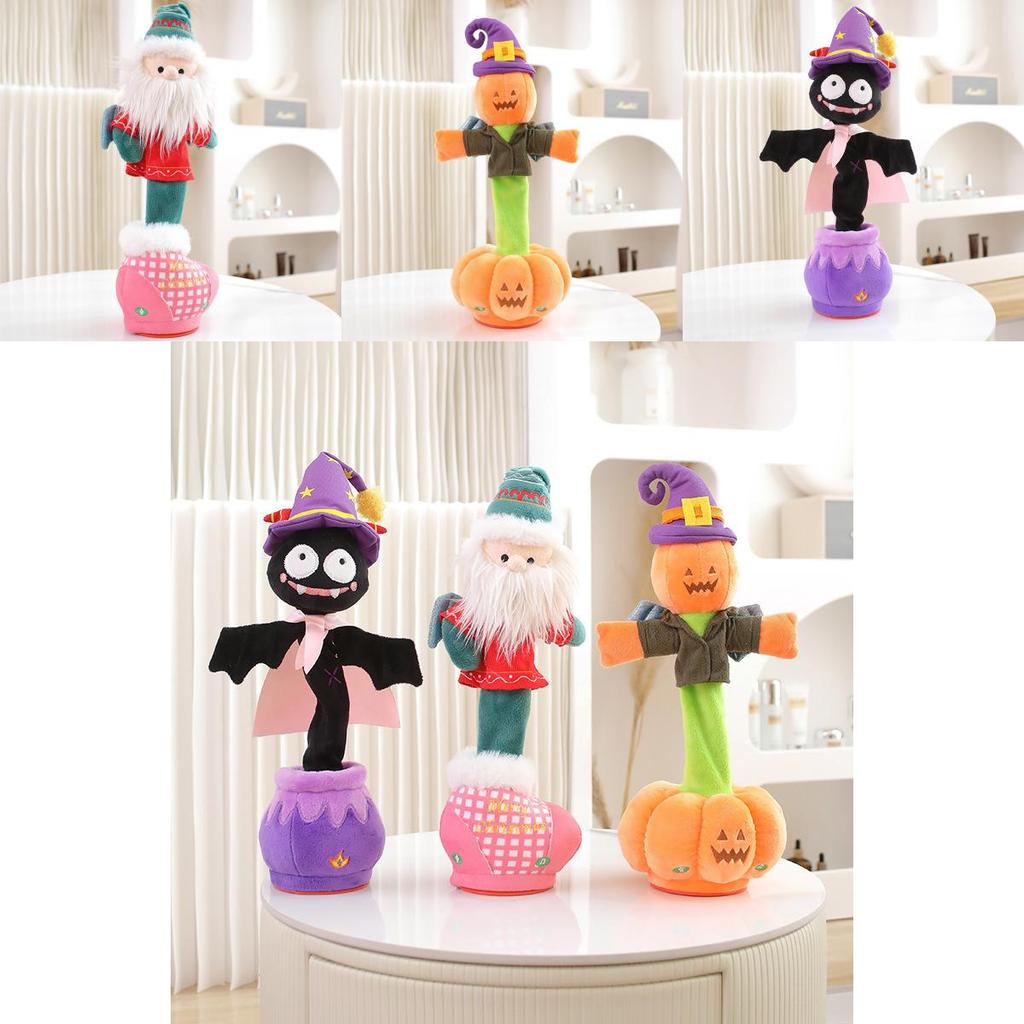 Vánoční plyšová hračka Santa se zpívajícími a houpajícími se funkcemi pro dárky pro teenagery