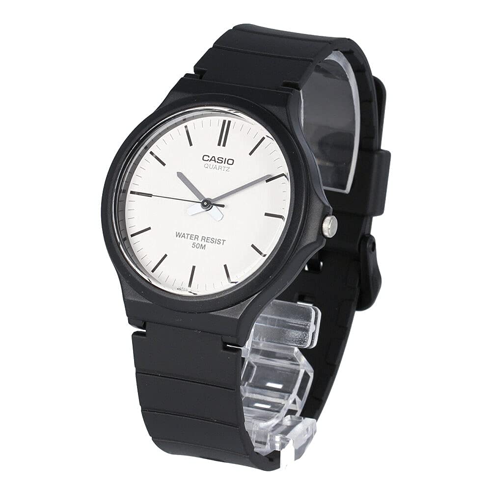 Casio Standard Analogue Watch White Men's MW-240-7E, Women's, Kids, Boys, Girls, Affordable, Black