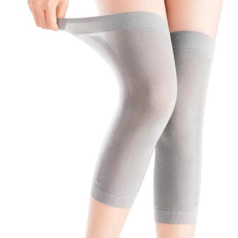 Women s Winter High Elasticity Ultra-Thin Knee Leg Warmers A25354_Gray