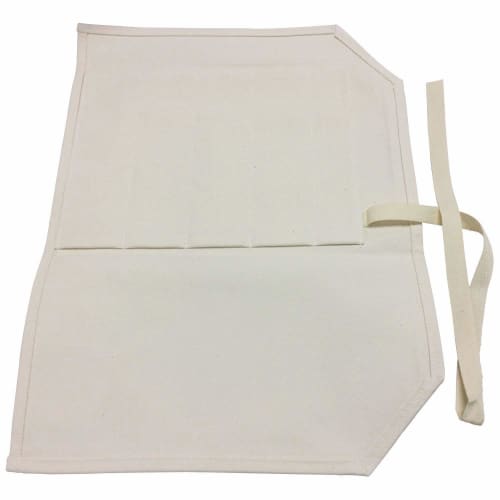 Tojiro Canvas Knife Pocket, Made In Japan, Safely Carry Knives, Holds 5 Knives, Compatible with Knives Up To Gyuto 240mm, Yodeba 240mm, Deba 165mm, Ya