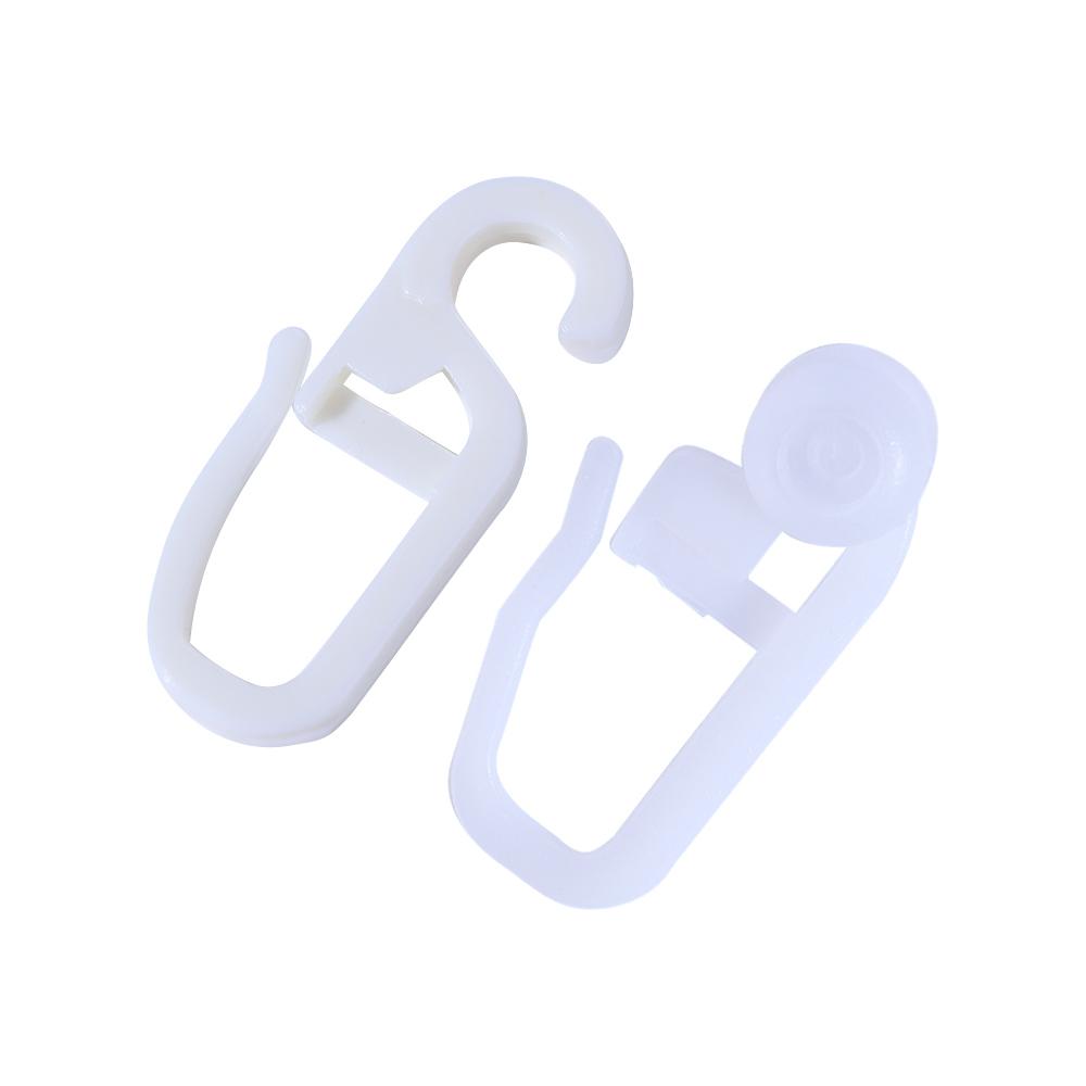 White Curtain Decor Blindings Sliding Tool Curtain Hook Curtain Hanging Ring Curtain Accessories