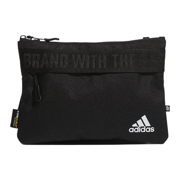Adidas Logo Adjustable Shoulder Strap Polyester Crossbody Bag Men Bags Black HN8188 Black