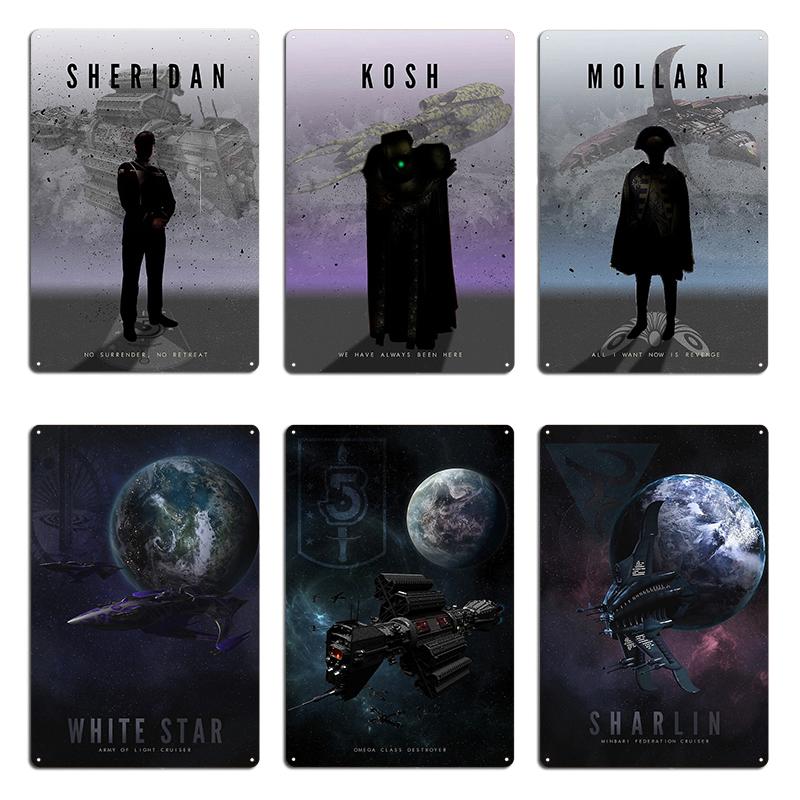 Gkar From Babylon 5 Metal Plaque Poster Living Room Wall Decor Cinema Garage Classic Tin Sign Poster