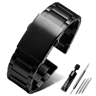 Pulseira de Relógio de Reposição ZHUOLEI para Relógios Diesel, 22mm, 24mm, 26mm, 28mm, Pulseira de Metal em Aço Inoxidável, Inclui 3 Barras de Mola, Ferramenta de Remoção e Caixa