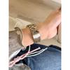 Embossed Stainless Steel Metal Strap for Apple Watch Ultra, Slim Stylish Band for iWatch Series 11/10/9/8/7/6/SE/5, 38/40/42/45/46/49mm