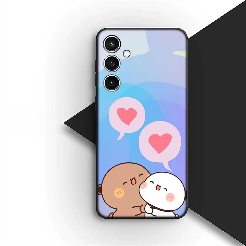 for Samsung Galaxy S20 S22 S21 FE Ultra Plus A07 A17 A15 A16 A25 A57 A37 Phone Cover Soft Case Bubus Panda Cartoon Bear Dudus
