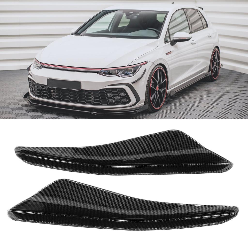 2PCS Front Bumper Aero Kits Canards Wing for Maxton   Replacement for MK8 2021+(Glossy Black )