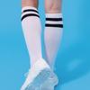 DOYOUKNOWMC 25SS Golfstreifen UV-Schutz Funktionelle weiße Kniestrümpfe