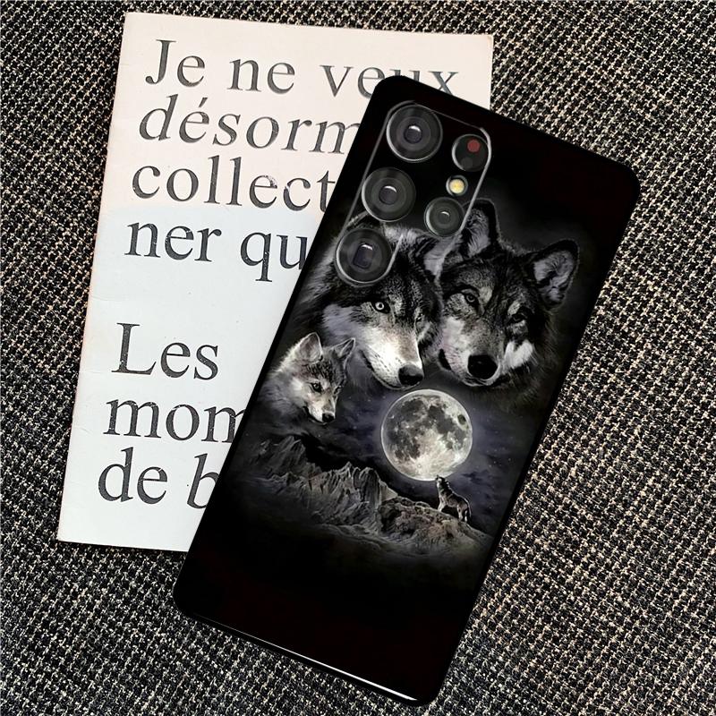 Animal Wolf Galaxy Case For Samsung Galaxy S25 S26 Ultra S21 S22 S23 S24 Ultra S10 S20 Plus S25 FE Back Cover