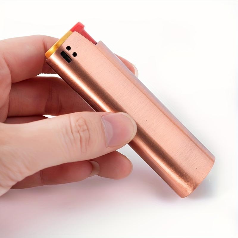 1 Stylish Metal Lighter Case, Compatible with BIC J6 Full Size Lighter - Stylish and Durable Lighter Case