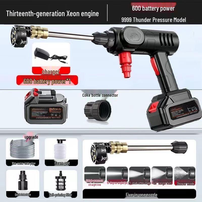 Banjue Cordless High-Pressure Car Washer CN plug (adapter included)