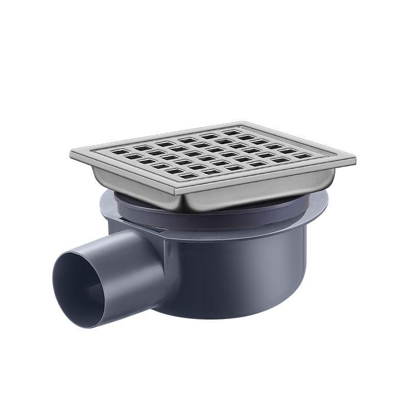 304 Stainless Steel European-Style Large Capacity Square Floor Drain with Sliding Side Drain.