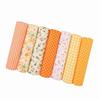 7Pcs Pure Cotton Material Fabric Bundle Plain Weave Texture Patchwork Cloth  Ornament DIY