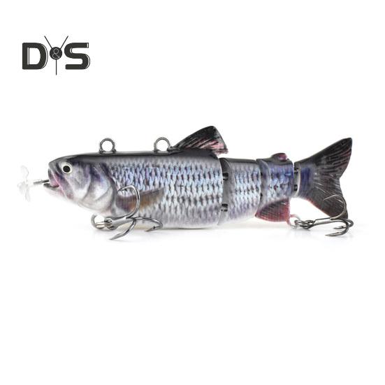 13CM/35G Elektryczny Przynęta Wędkarska Wieloprzegubowa z Haczykami Ładowana przez USB LED Świecąca Przynęta Pływająca Robotyczna Przynęta Sztuczna Akcesoria Wędkarskie