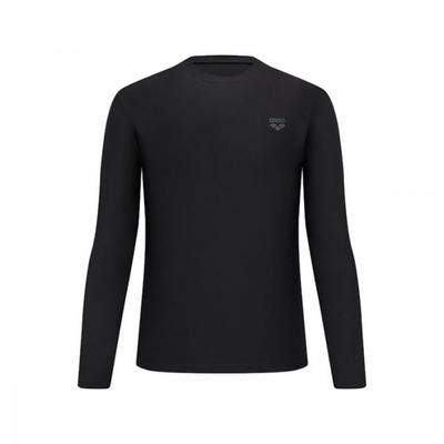 Men S Core Regular Fit Long Sleeve raSh Guard  A6bm1rr43 Blk 