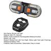 Yousheng Bicycle Turn Tail Light with Remote Control, IPX6 Waterproof 5 Modes Bike Rear Warning Light, Rechargeable Dual LED Split Taillight for Road,