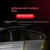 4Pcs Car Door Anti-Collision Strip Body Stickers Reflective Warning Stickers Decorative Scratch-Resistant Modified Universal