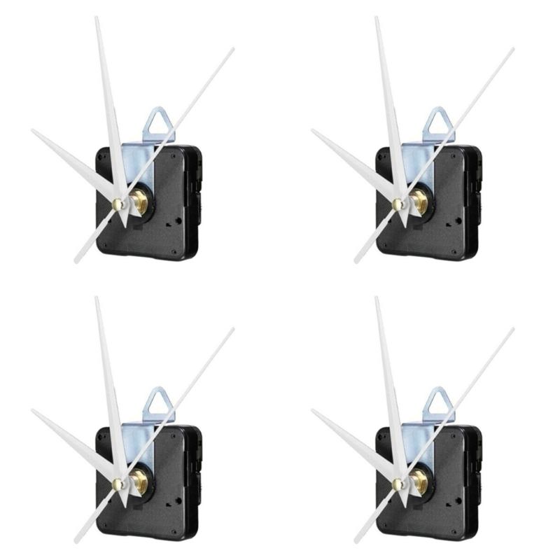 Quiet Move Movement Mechanism Plastic Housing Replacement Parts For DIY Wall Desk Clocks Precise Timing Quiet 4Sets