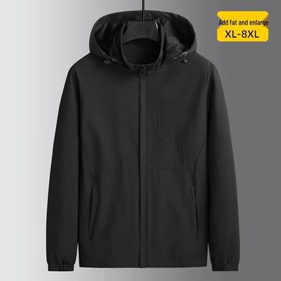 Dibinze Men's Plus Size Loose Fit Casual Sport Jacket