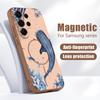 Magnetic For Magsafe Case For Samsung Galaxy S26 Ultra S25 Edge S24 Plus S23 FE S22 A17 A54 A55 A56 A57 5G Shark Whale Pattern Cover