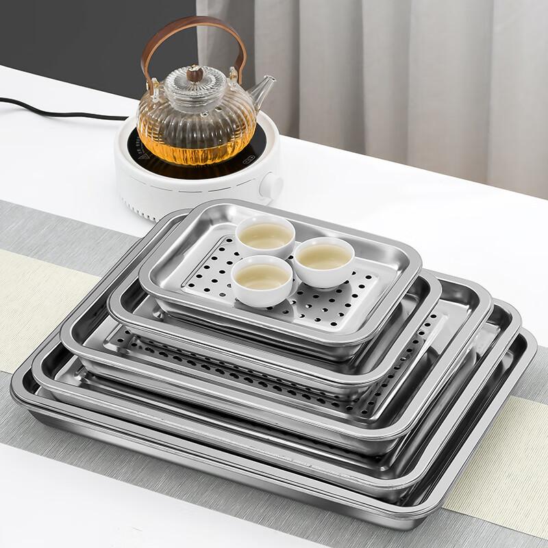Tangyu Stainless Steel Rectangular Serving Tray