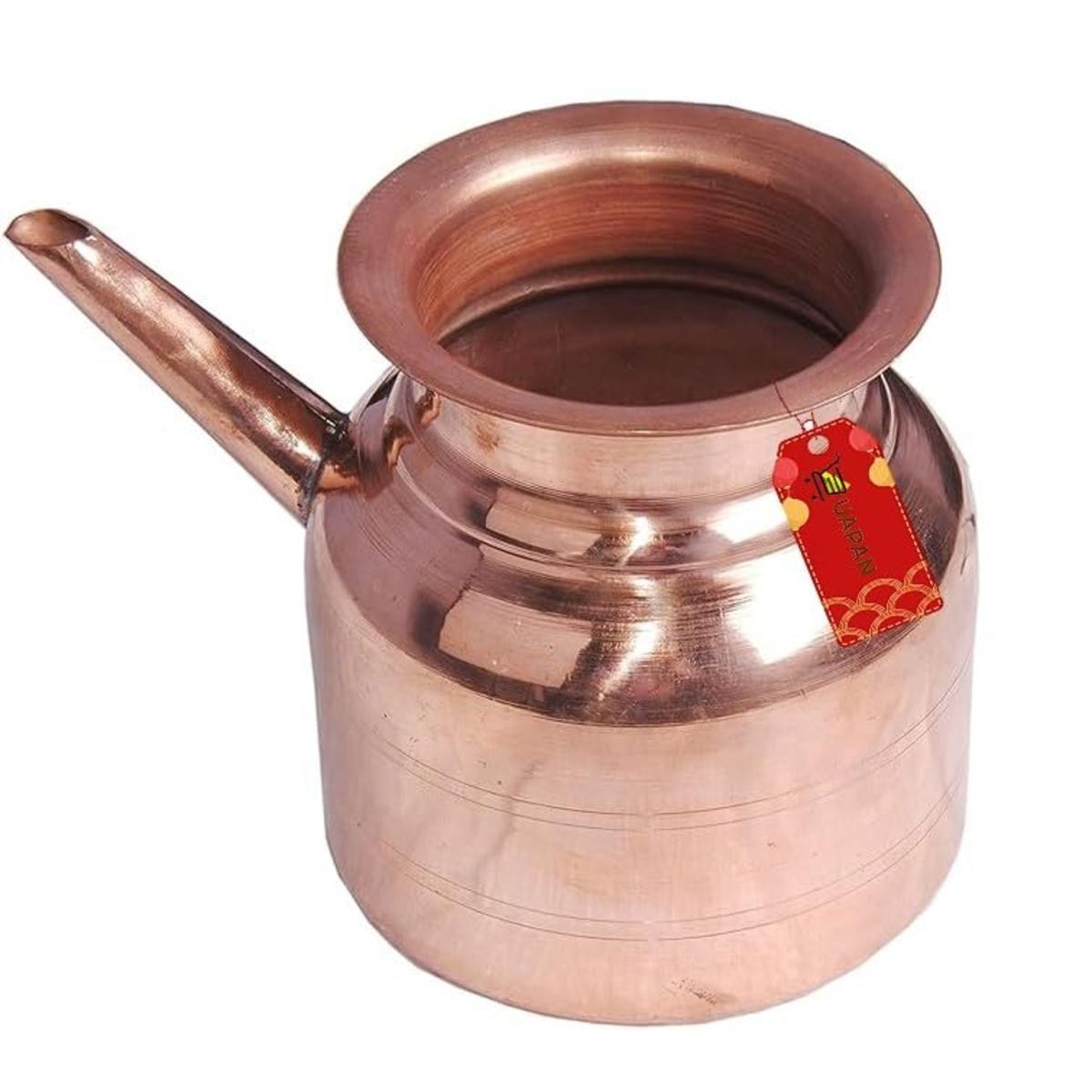 Copper Brass Hand painted Kalash/Lota, 500 ML 500 ML