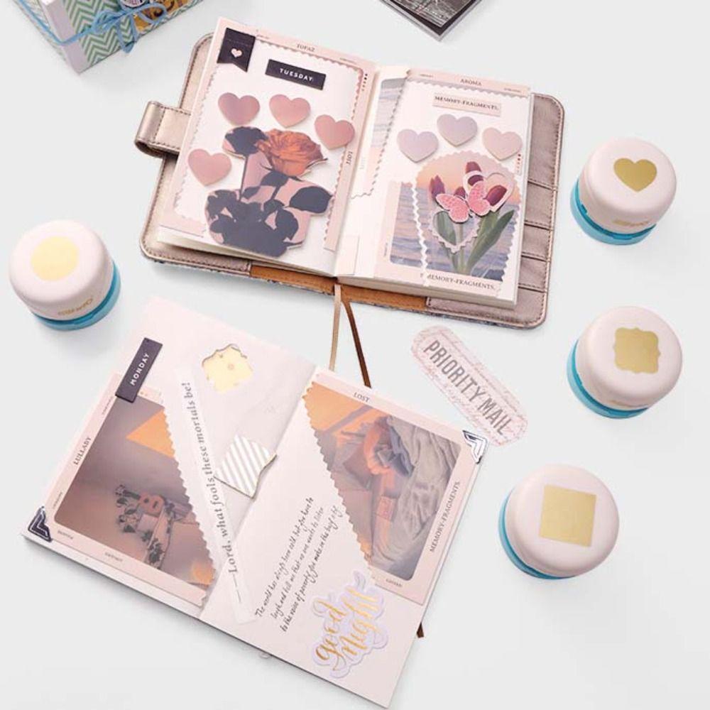 Maganetic Craft Hole Punch Punches Maker Embossing Punches Stationery Paper Puncher DIY Craft