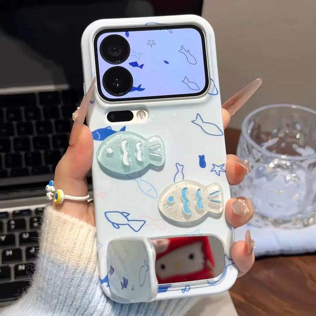 Small fish doll soft film is suitable for Apple 17Pro/16 mobile phone case 15/14/13 Huawei PURA80/70