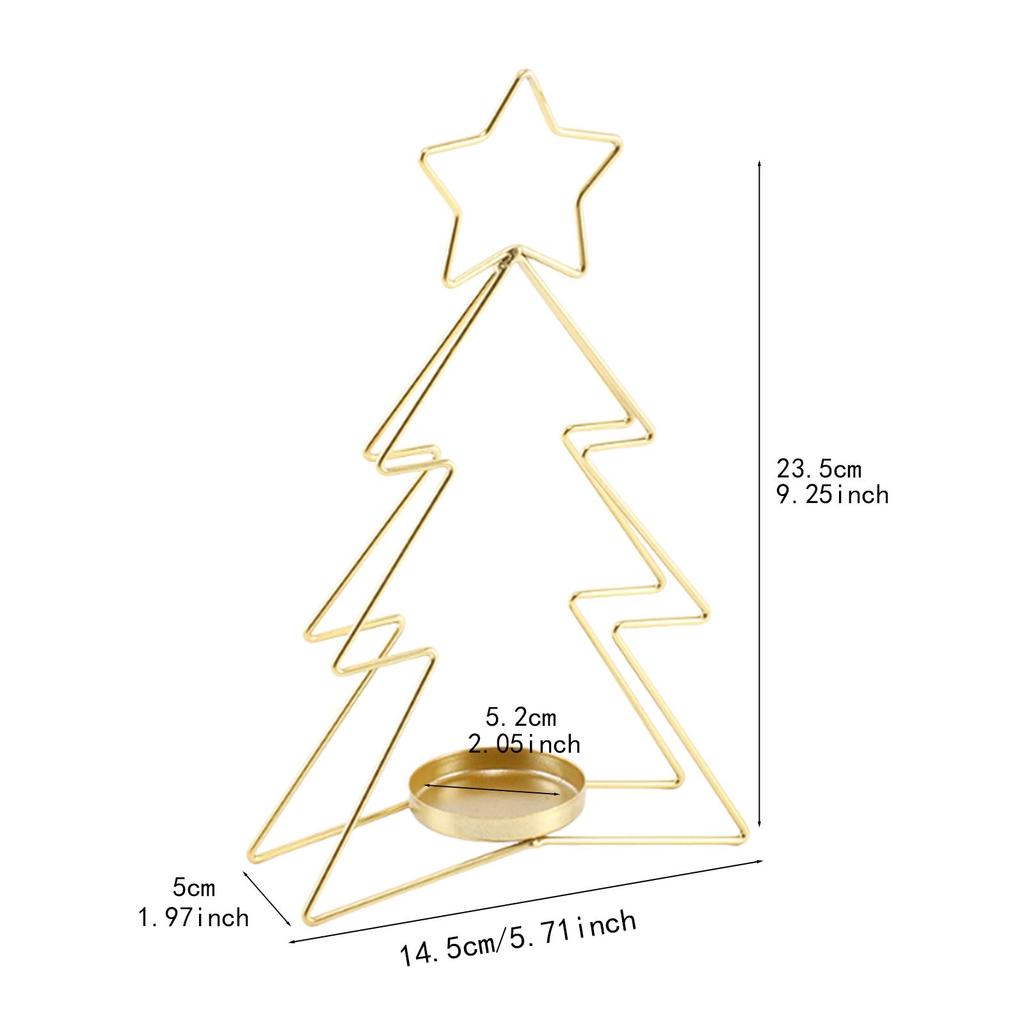 Metal Tealight Candle Holder Vintage Tabletop Ornament Aesthetic Candlestick for Wedding Home Decoration