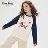 FivePlus Girls' Pure Cotton Long Sleeve T-Shirt