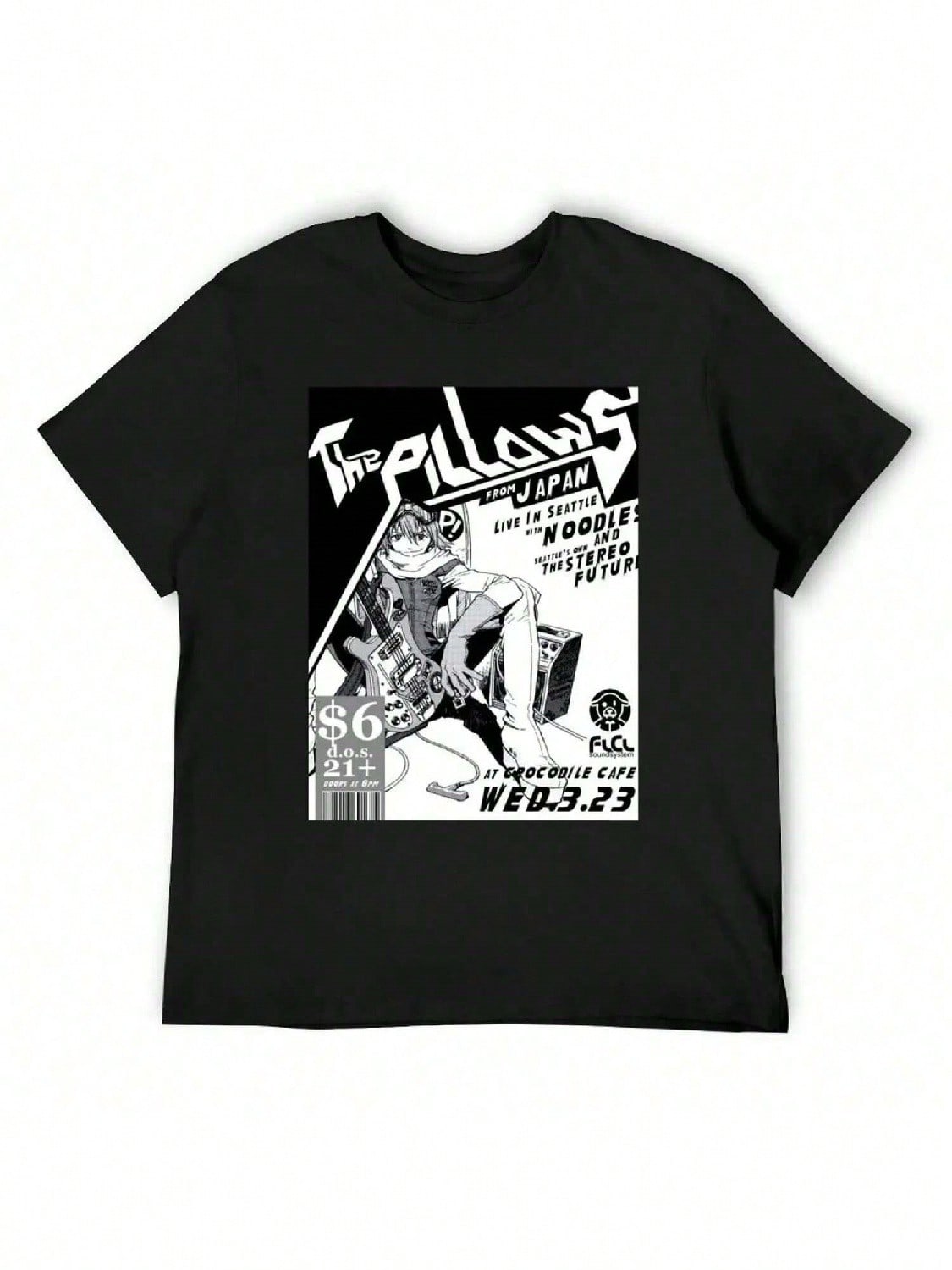 Flcl The Pillows Live T-Shirt Topping Gifts For Boyfriend Vintage T Shirts For unisex Graphic S разноцветный