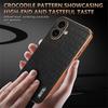AZNS For iPhone 17 Case Electroplating Crocodile Texture PU+TPU Phone Cover