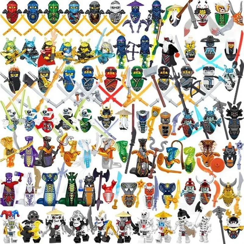 MINISO Anime Characters 24 Pieces Ninjago Mini Figure Building Block Toys Mini Doll Doll Figure Block Kids Toys Birthday Gifts