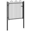 Zauntor HORST 100 X 100 Cm Metal Black Lockable