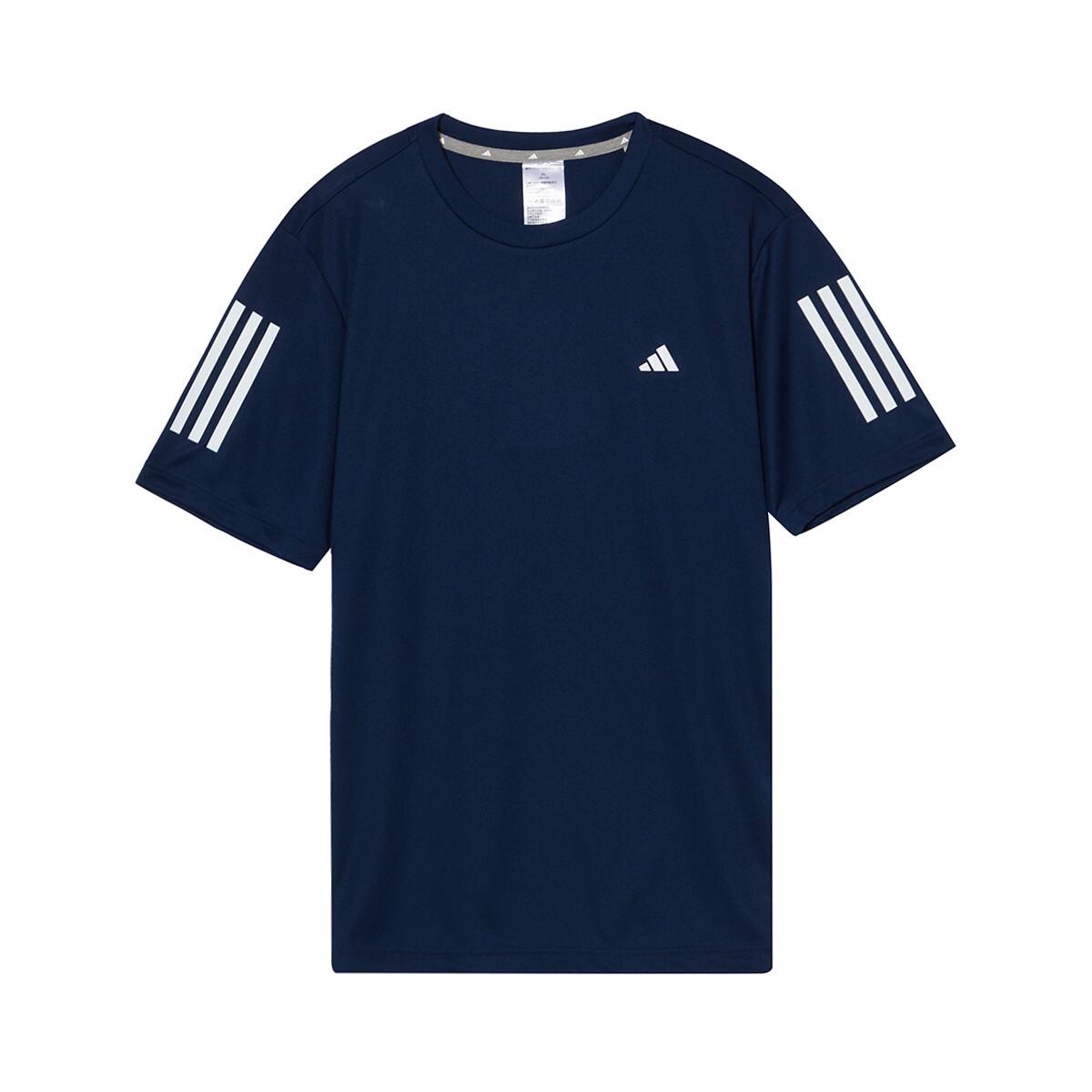 adidas Striped Fashion Quick-Dry Versatile Short Sleeve T-Shirt IN6633 XL
